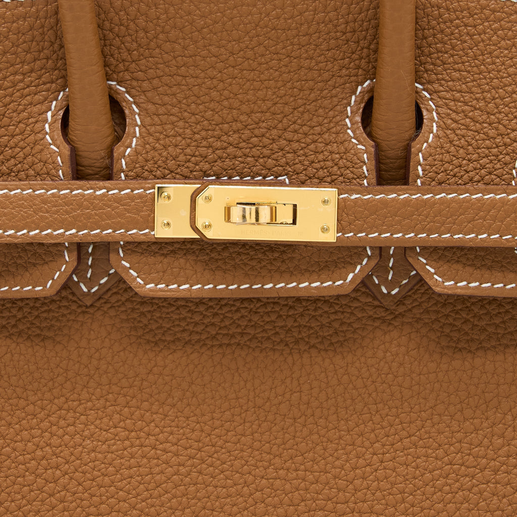 HERMES BIRKIN 25 TOGO 37 GOLD GHW