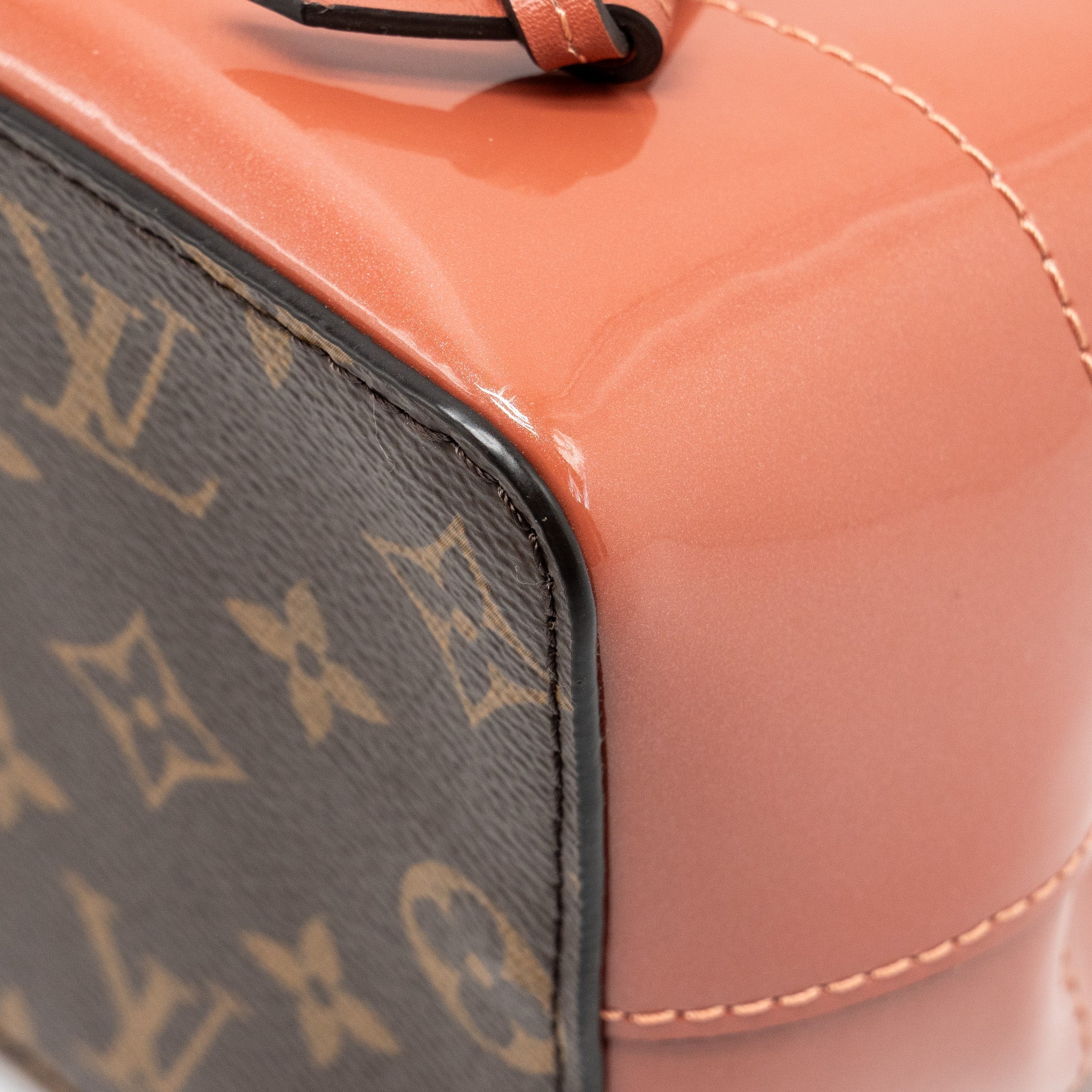 HOT SPRINGS BACKPACK PATENT / MONOGRAM CANVAS PINK GHW