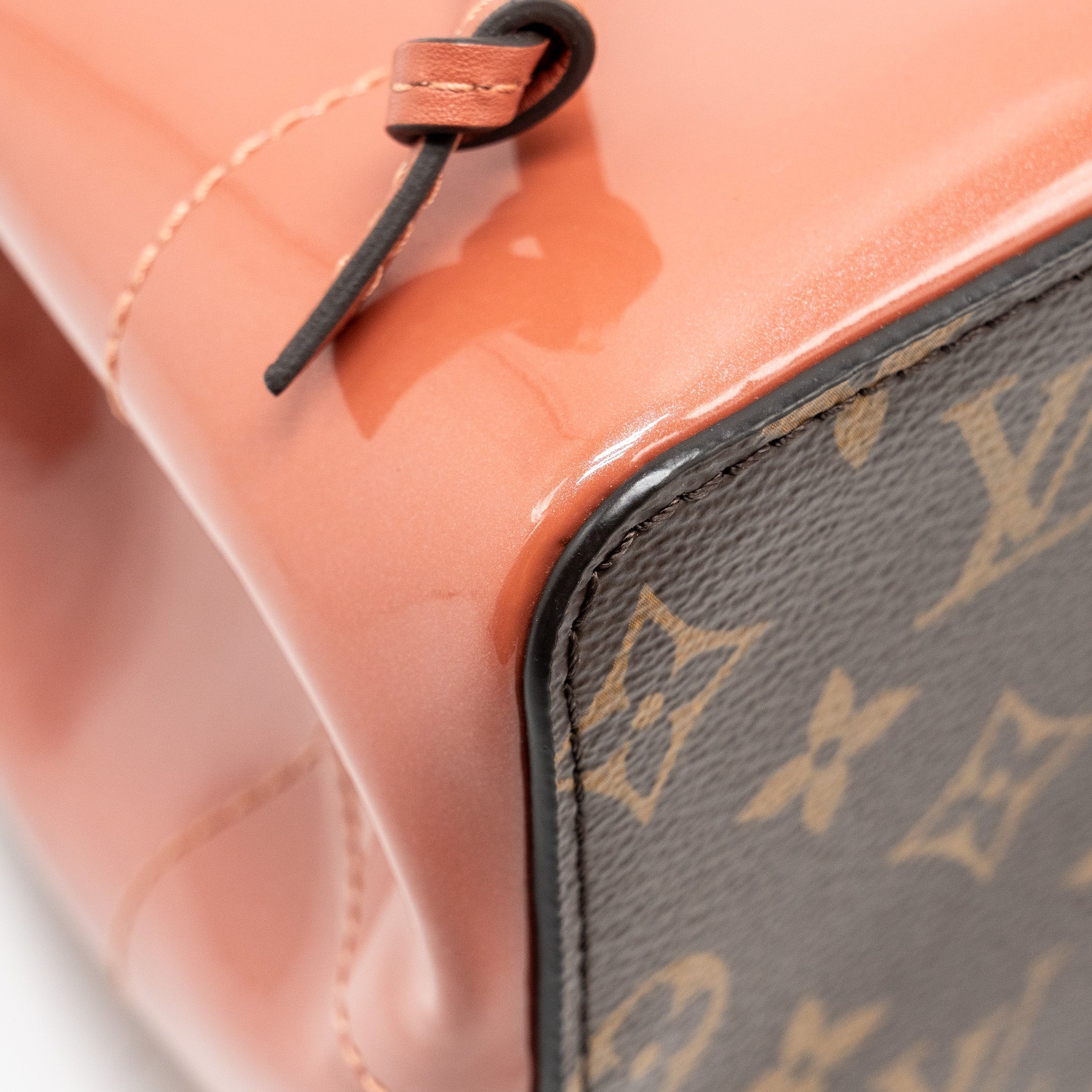 HOT SPRINGS BACKPACK PATENT / MONOGRAM CANVAS PINK GHW