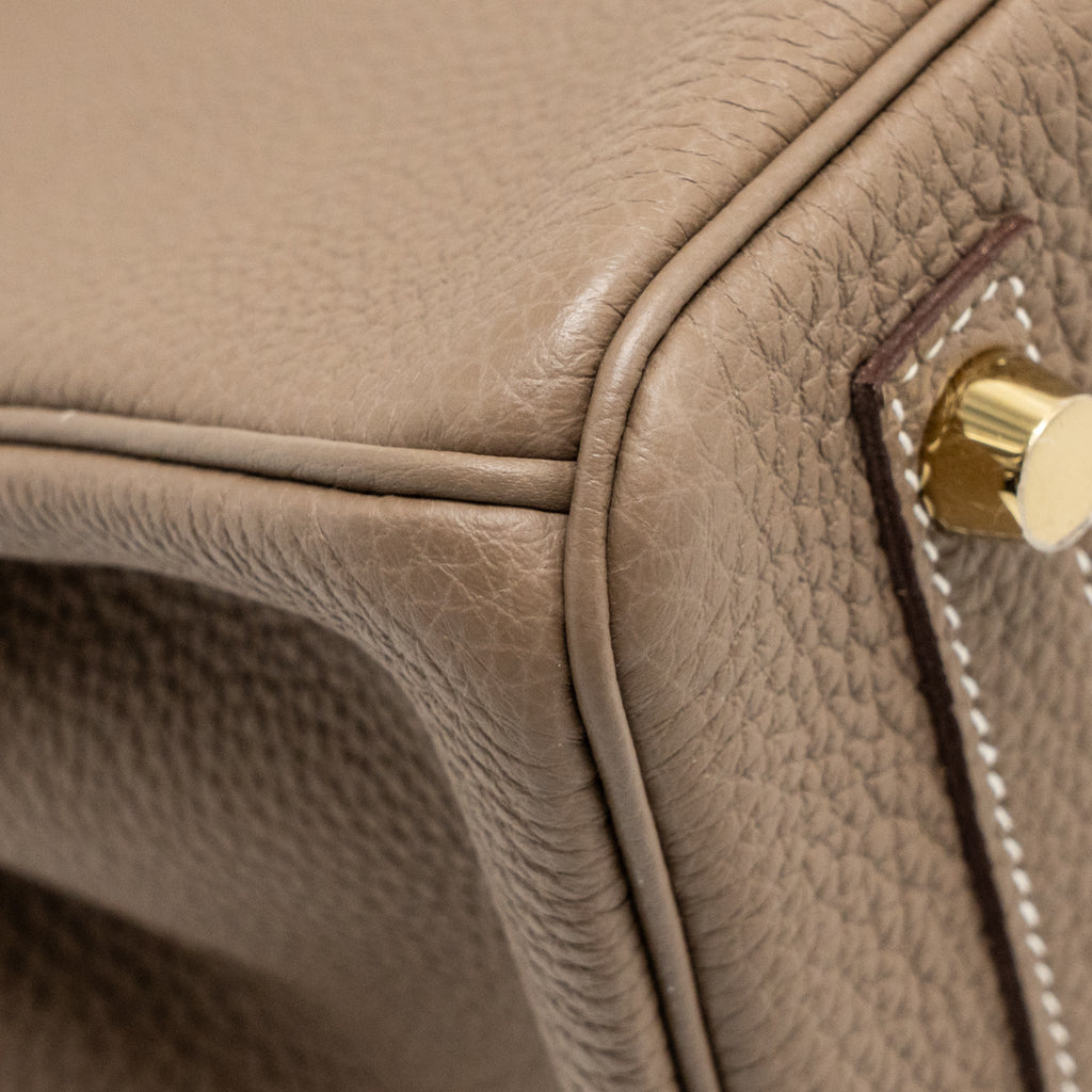 HERMES BIRKIN 25 TOGO ETOUPE GHW