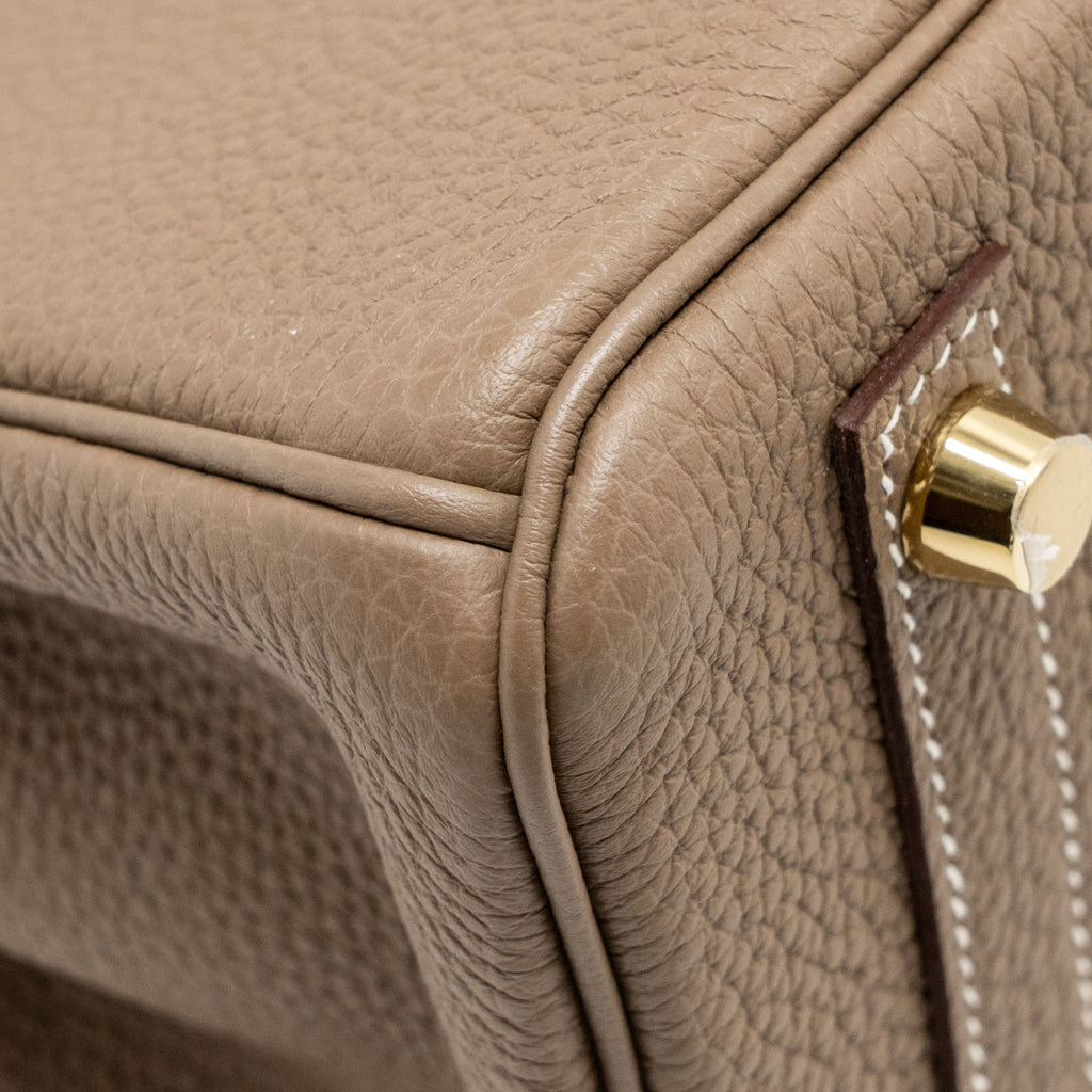 HERMES BIRKIN 25 TOGO ETOUPE GHW