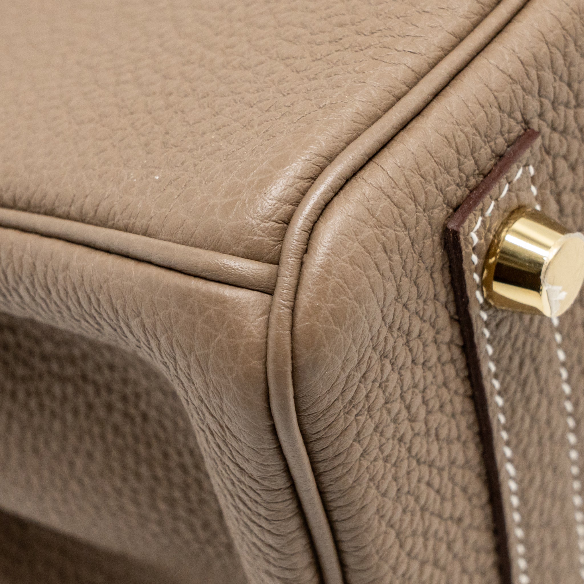 HERMES BIRKIN 25 TOGO ETOUPE GHW