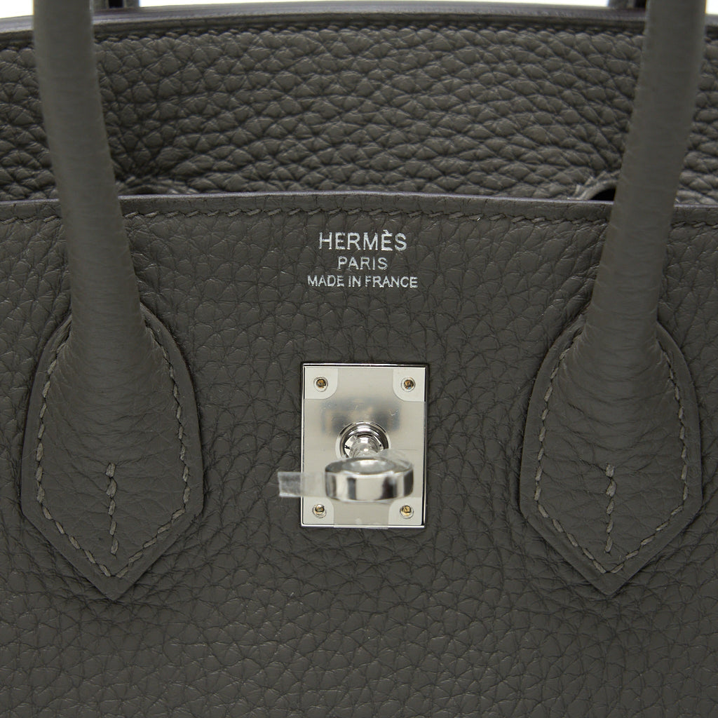 HERMES BIRKIN 25 TOGO GRIS MEYER SHW