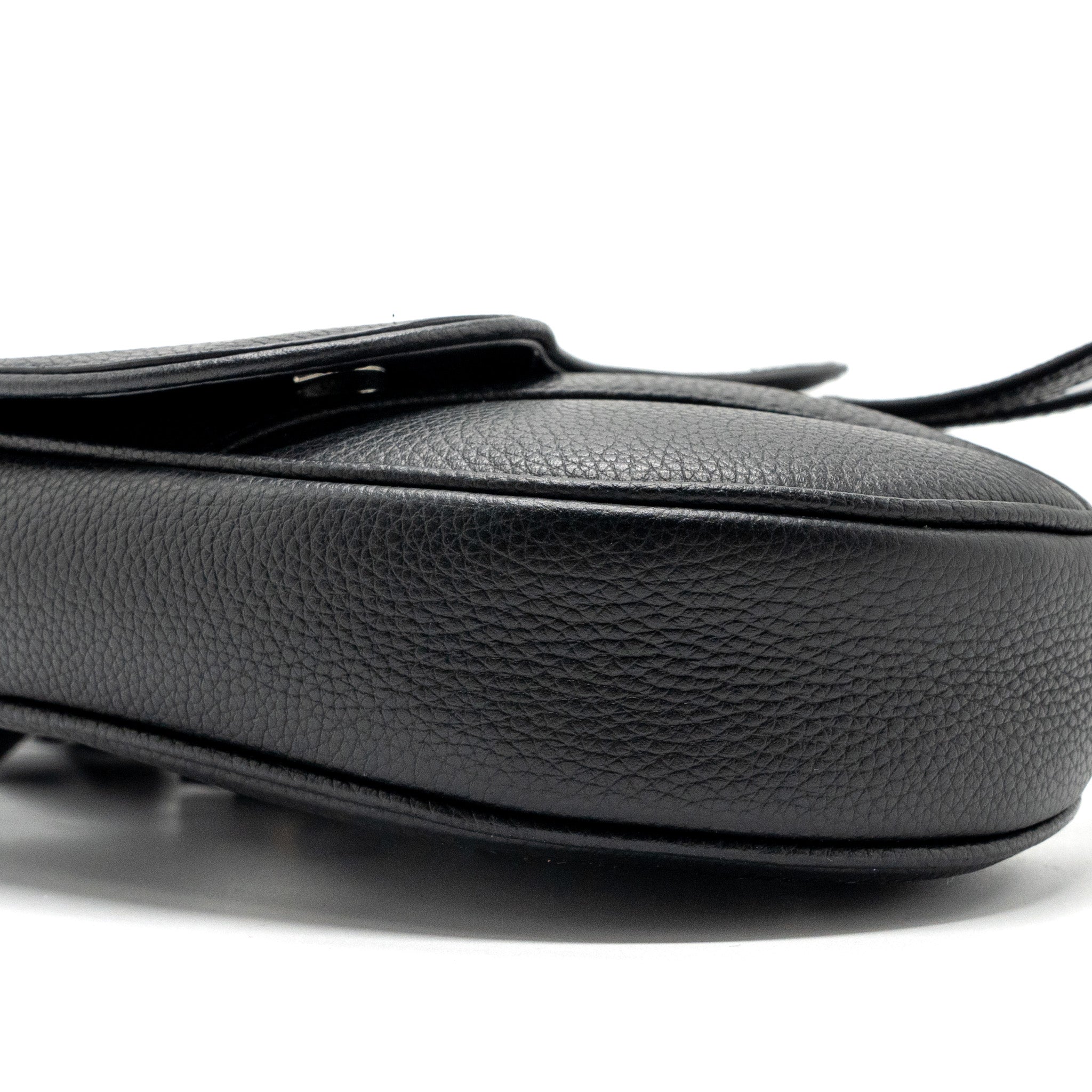 HOMME SADDLE BAG CALFSKIN BLACK SHW