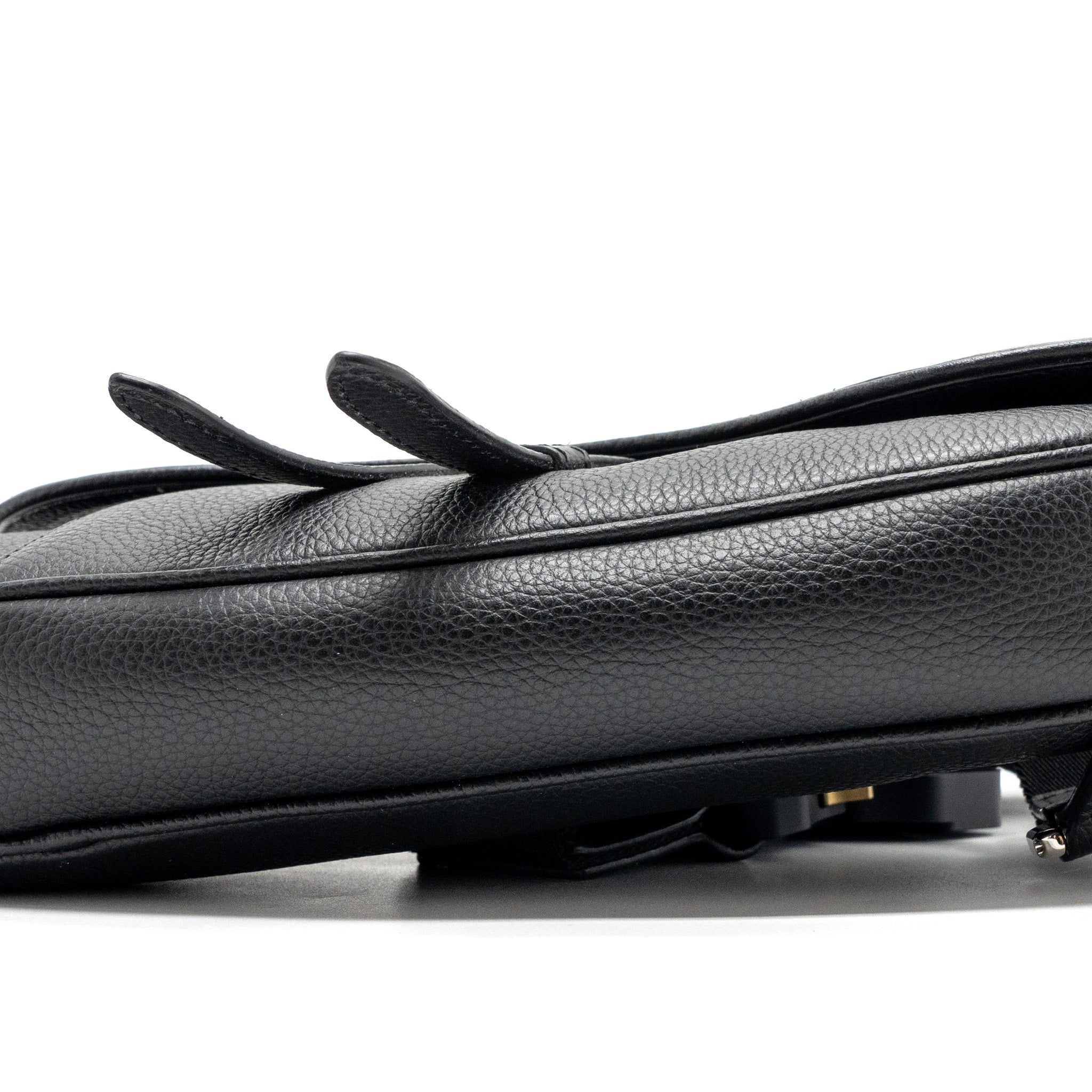 HOMME SADDLE BAG CALFSKIN BLACK SHW