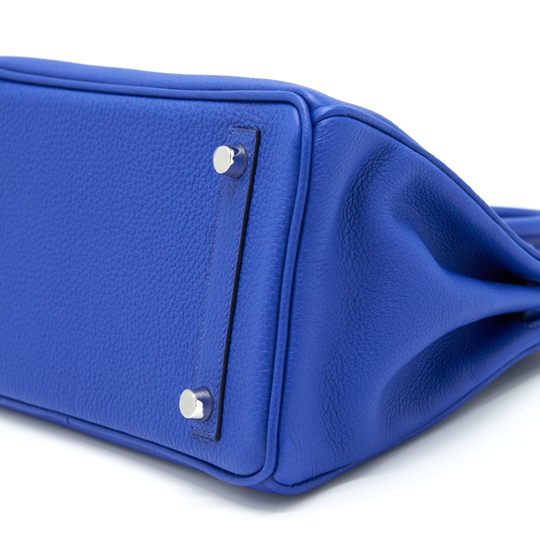 HERMES BIRKIN 25 TOGO LEATHER BLUE ROYAL / CAPUCHINS WITH SHW