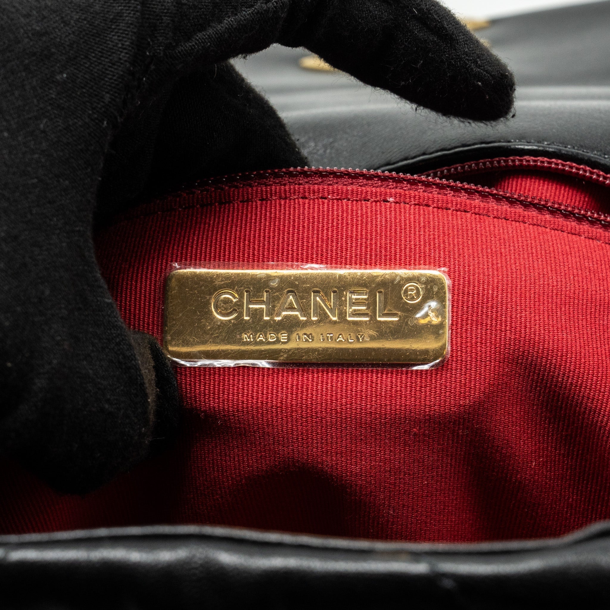 24C 19 BACKPACK SHINY LAMBSKIN BLACK MULTICOLOUR HARDWARE(MICROCHIP)