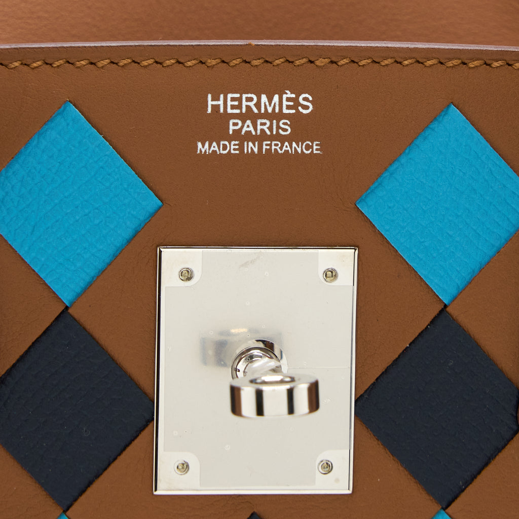 HERMES BIRKIN 30 TRESSAGE SWIFT/EPSOM GOLD/BLEU INDIGO/BLEU NORD SHW