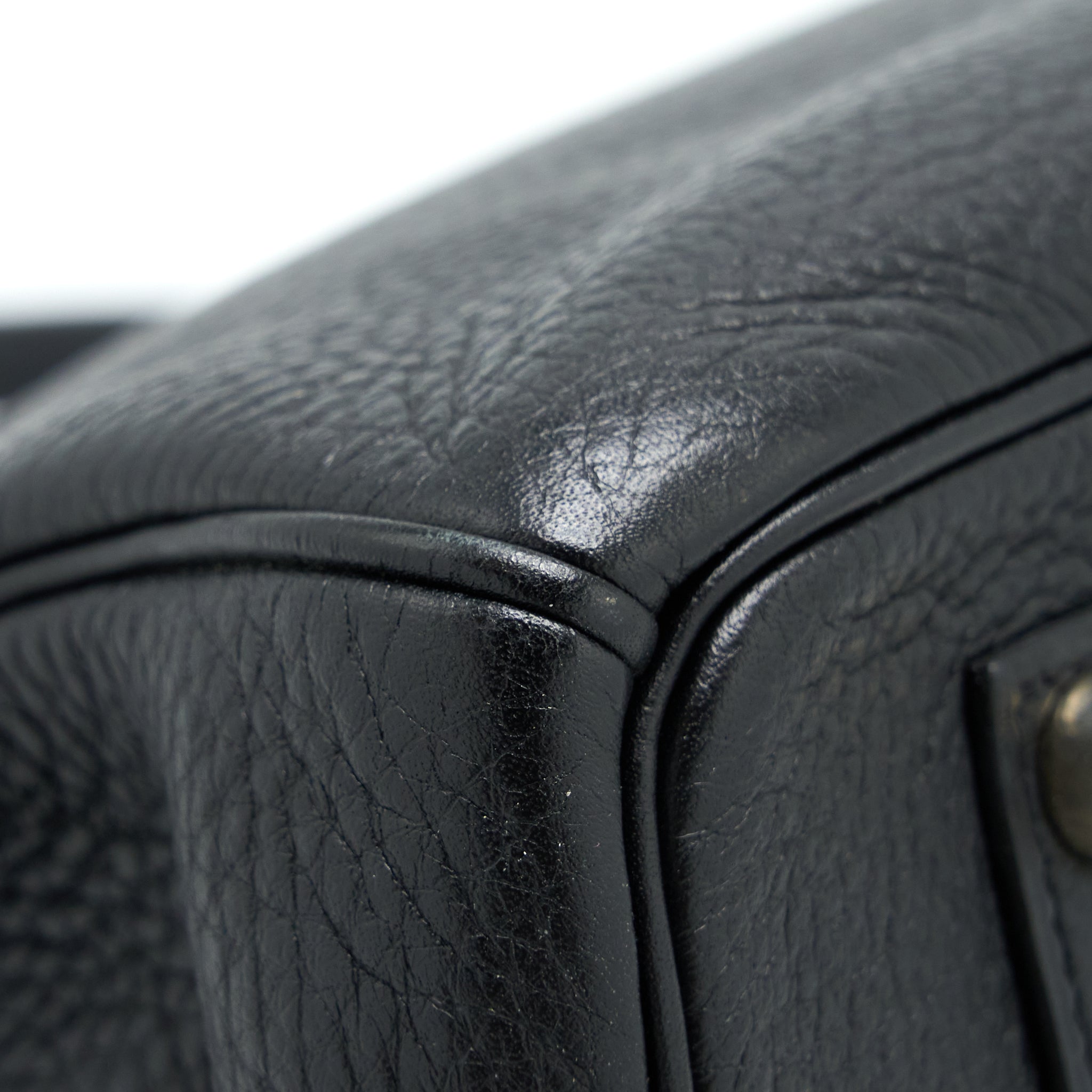 HERMES BIRKIN 35 CALFSKIN BLACK SHW