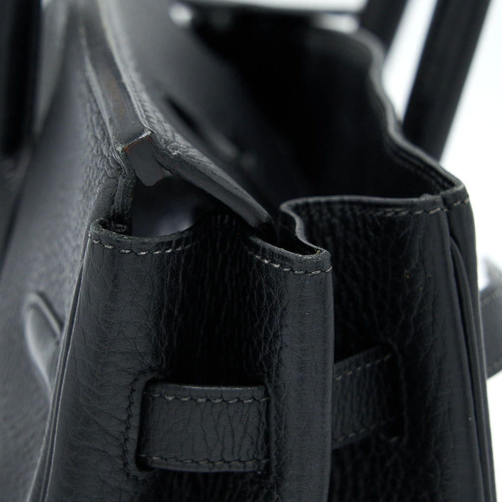 HERMES BIRKIN 35 CALFSKIN BLACK SHW