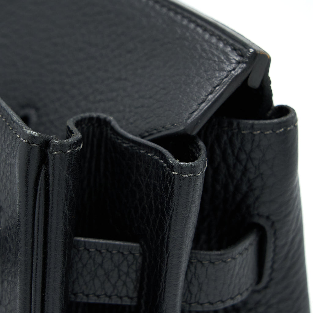 HERMES BIRKIN 35 CALFSKIN BLACK SHW
