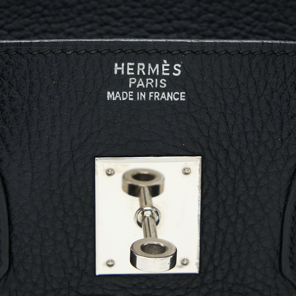 HERMES BIRKIN 35 CALFSKIN BLACK SHW