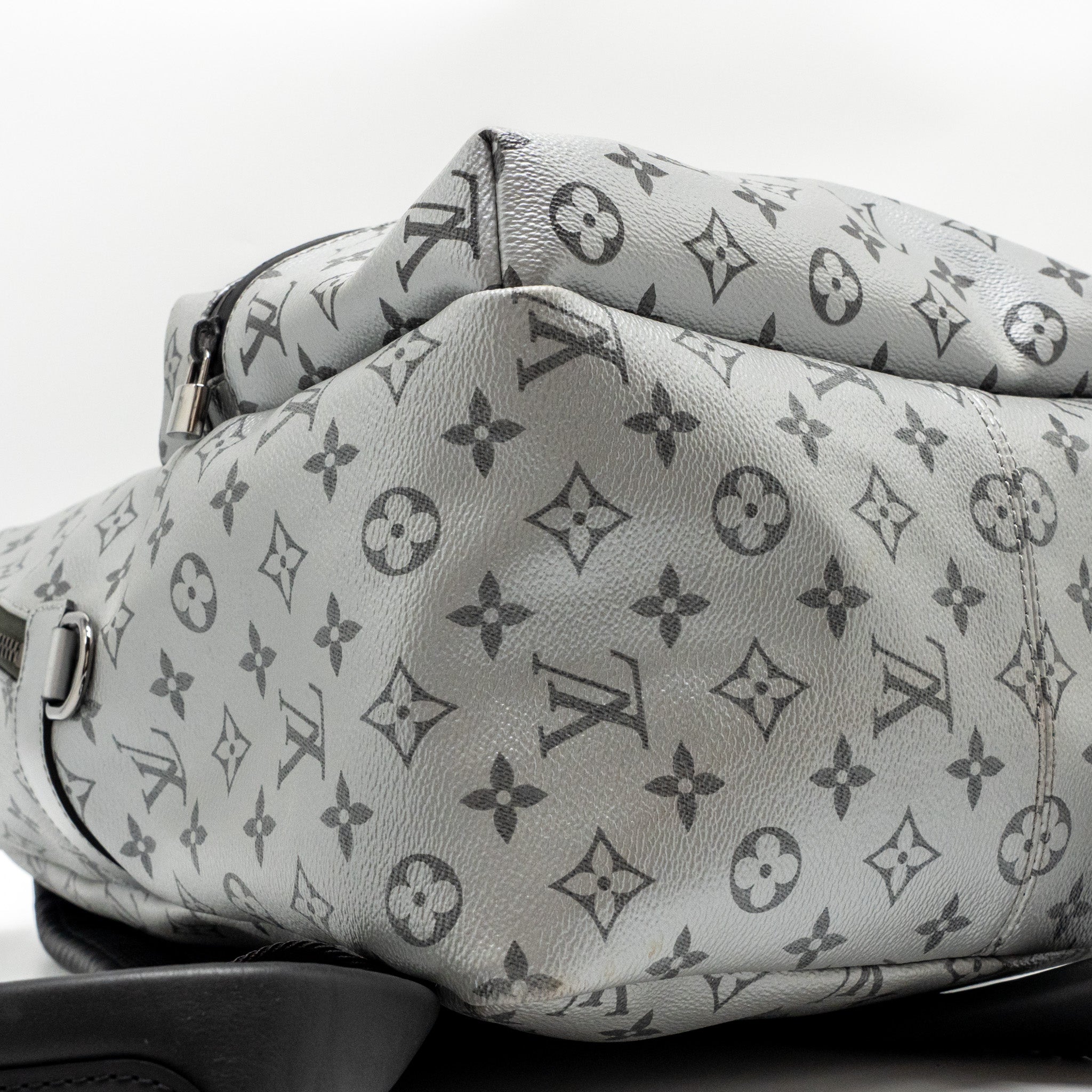 BACKPACK APOLLO MONOGRAM CANVAS SILVER / BLACK SHW