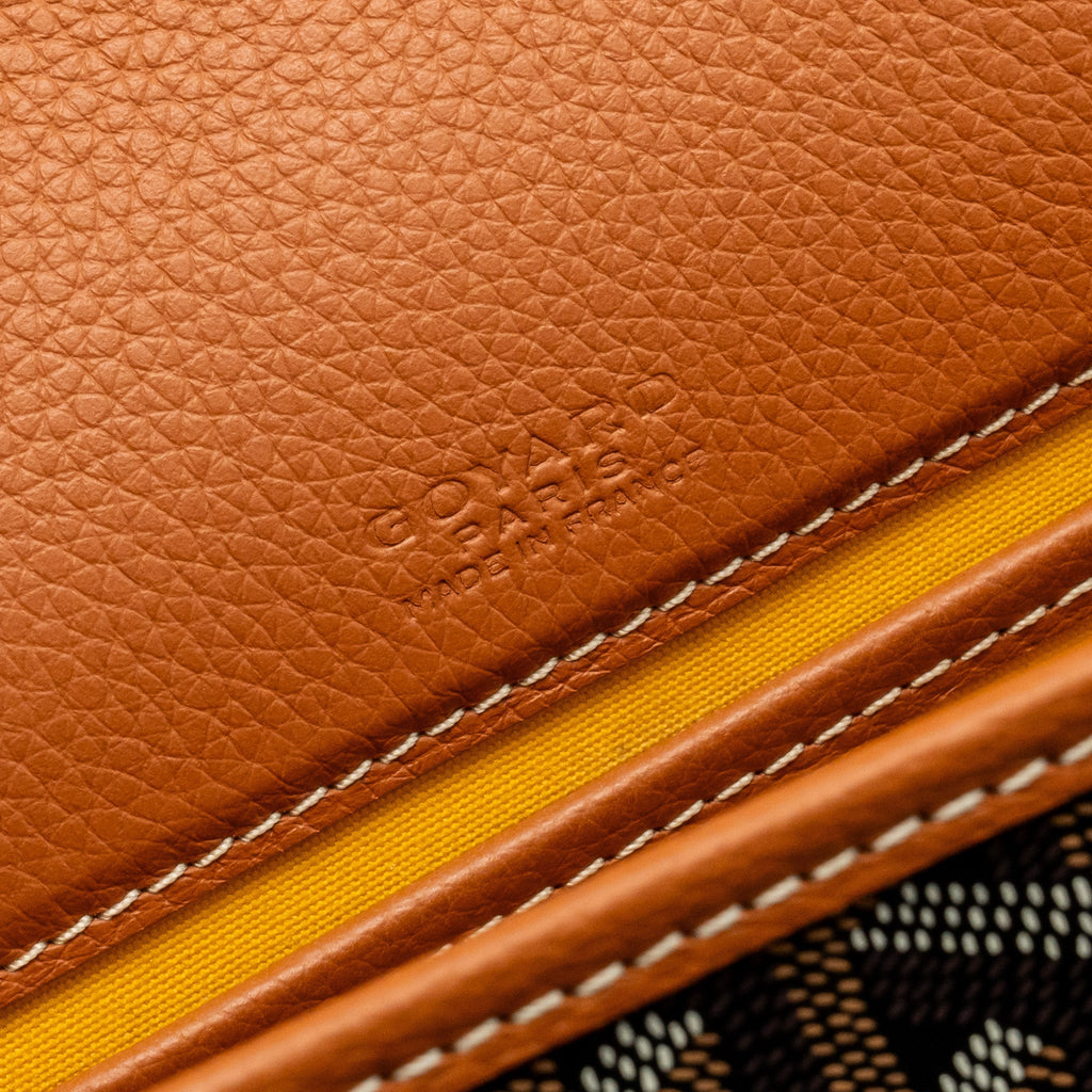 BELVEDERE PM MESSENGER BAG GOYARDINE CANVAS/CALFSKIN TAN SHW