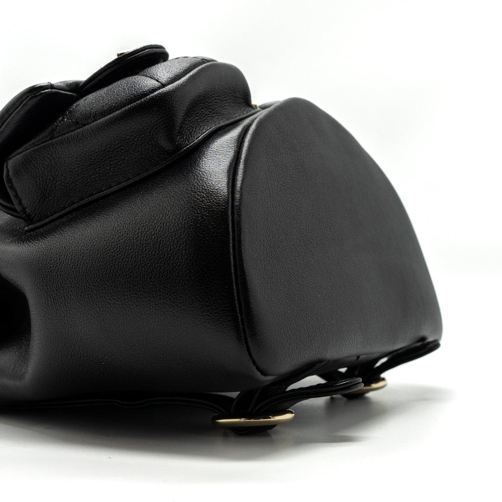 23A MINI TRIPLE PACK BACKPACK CALFSKIN BLACK LGHW (MICROCHIP )