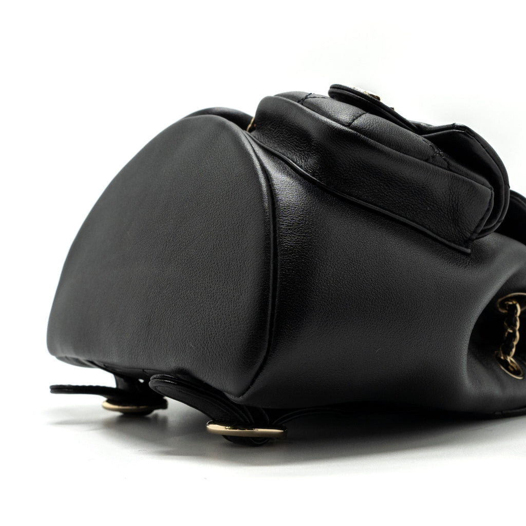23A MINI TRIPLE PACK BACKPACK CALFSKIN BLACK LGHW (MICROCHIP )