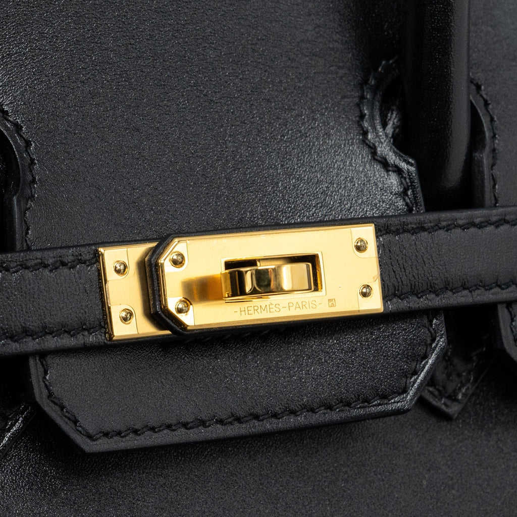 HERMES BIRKIN 25 TADELAKT LEATHER BLACK GHW