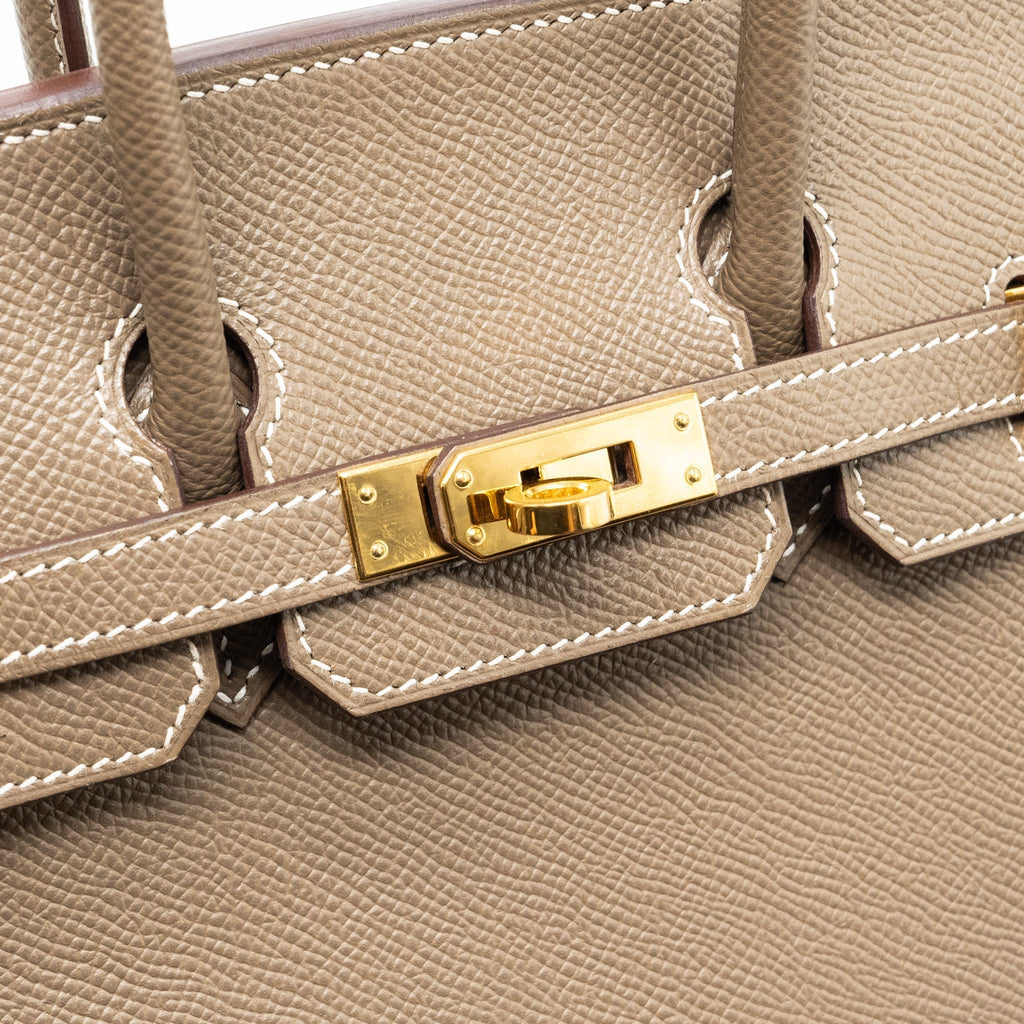 HERMES BIRKIN 25 EPSOM ETOUPE GHW