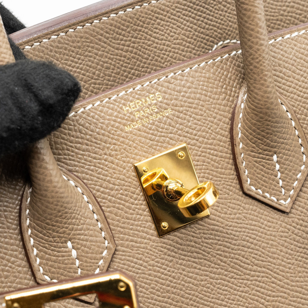 HERMES BIRKIN 25 EPSOM ETOUPE GHW