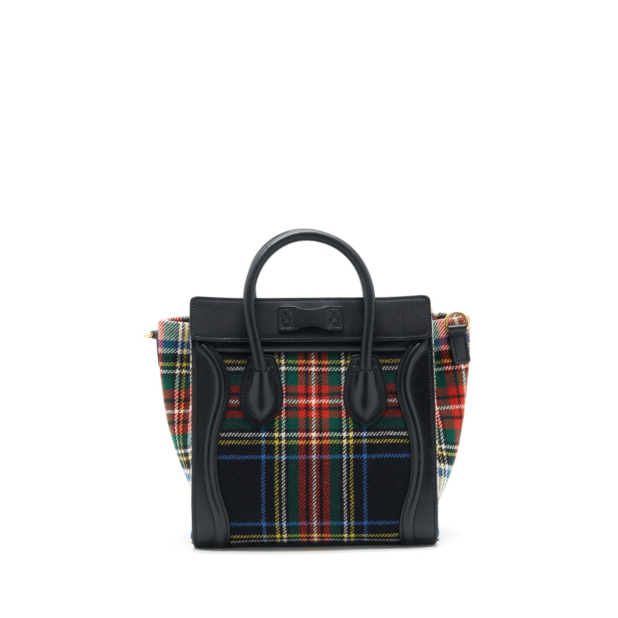 NANO LUGGAGE BAG FABRIC/ LEATHER MULTICOLOUR