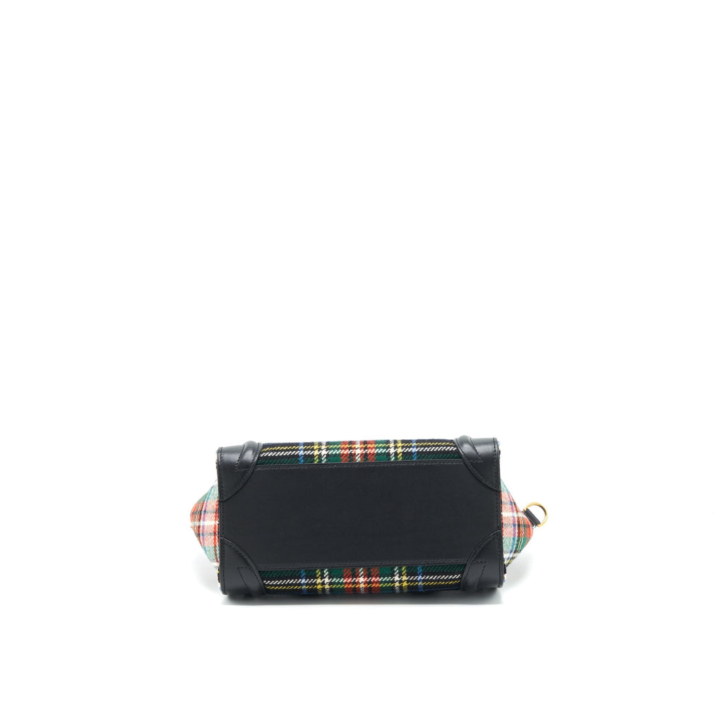 NANO LUGGAGE BAG FABRIC/ LEATHER MULTICOLOUR
