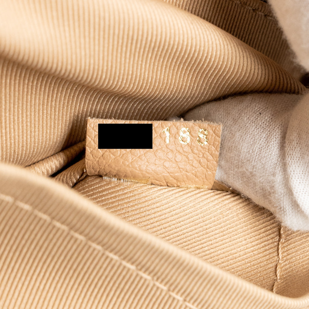 CLAPTON BACKPACK DAMIER EBENE/LIGHT PINK GHW
