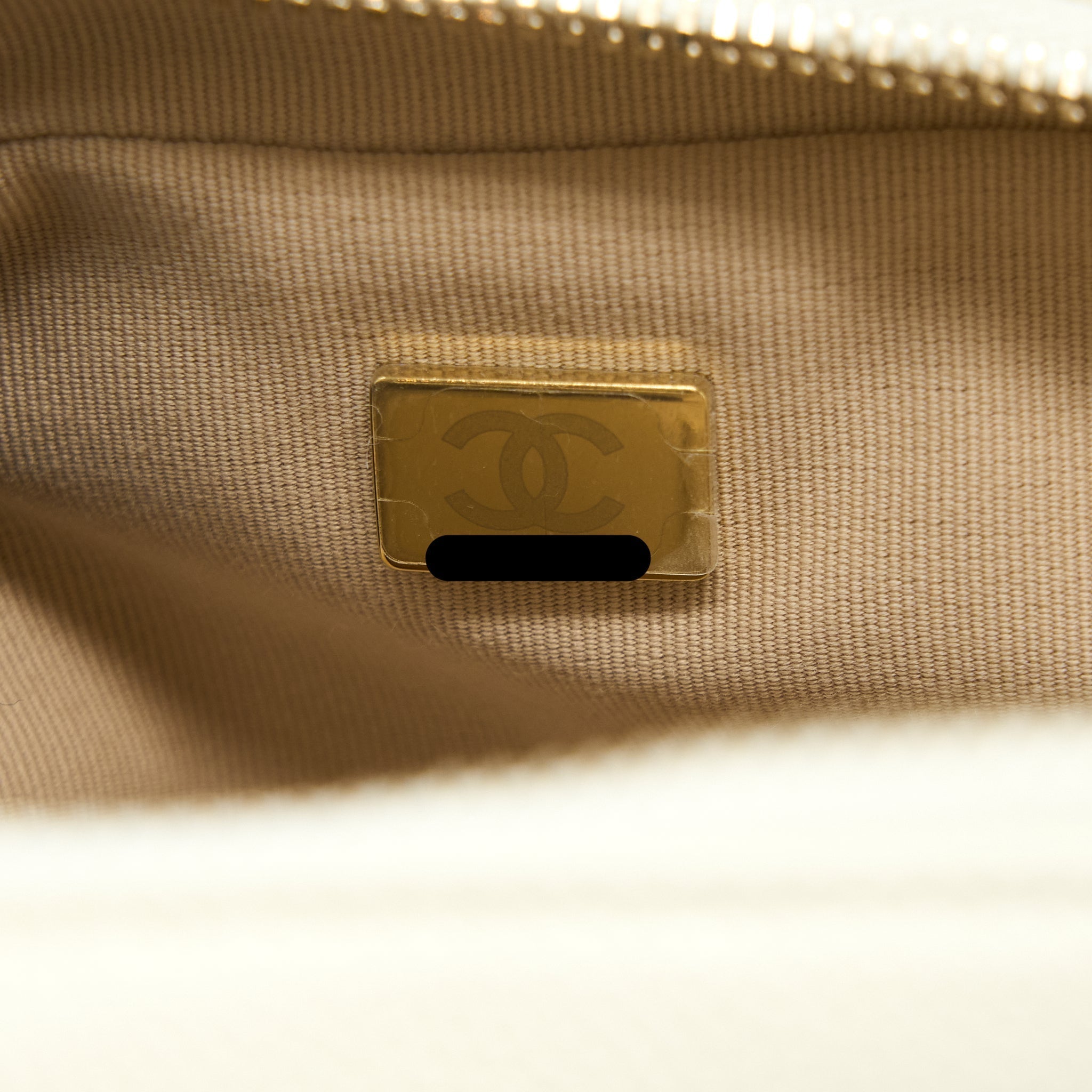 22P FLAP BACKPACK CAVIAR WHITE BRUSHED GHW (MICROCHIP)