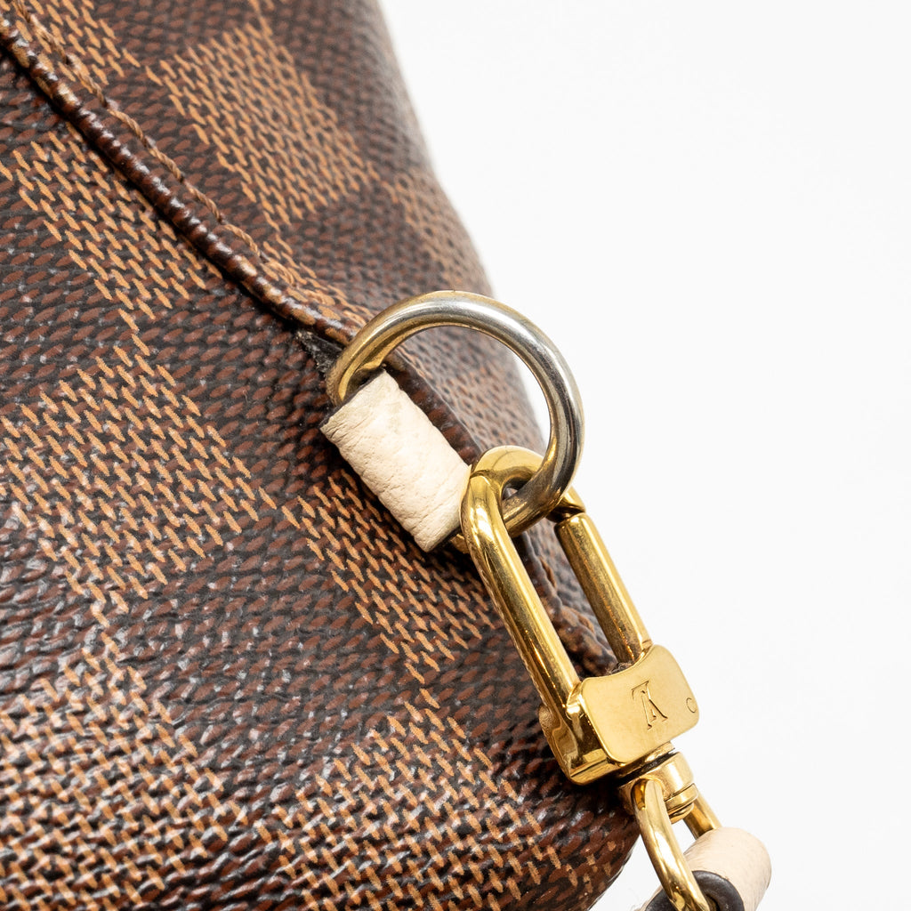 CLAPTON BACKPACK DAMIER EBENE/LIGHT PINK GHW