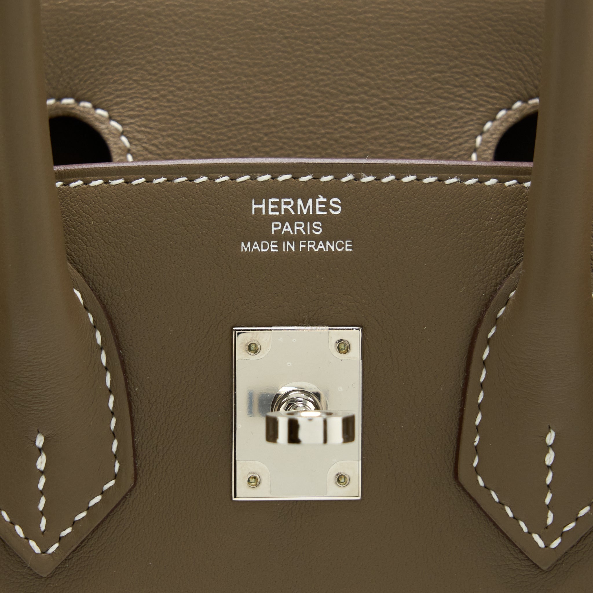 HERMES BIRKIN 25 SWIFT ETOUPE SHW