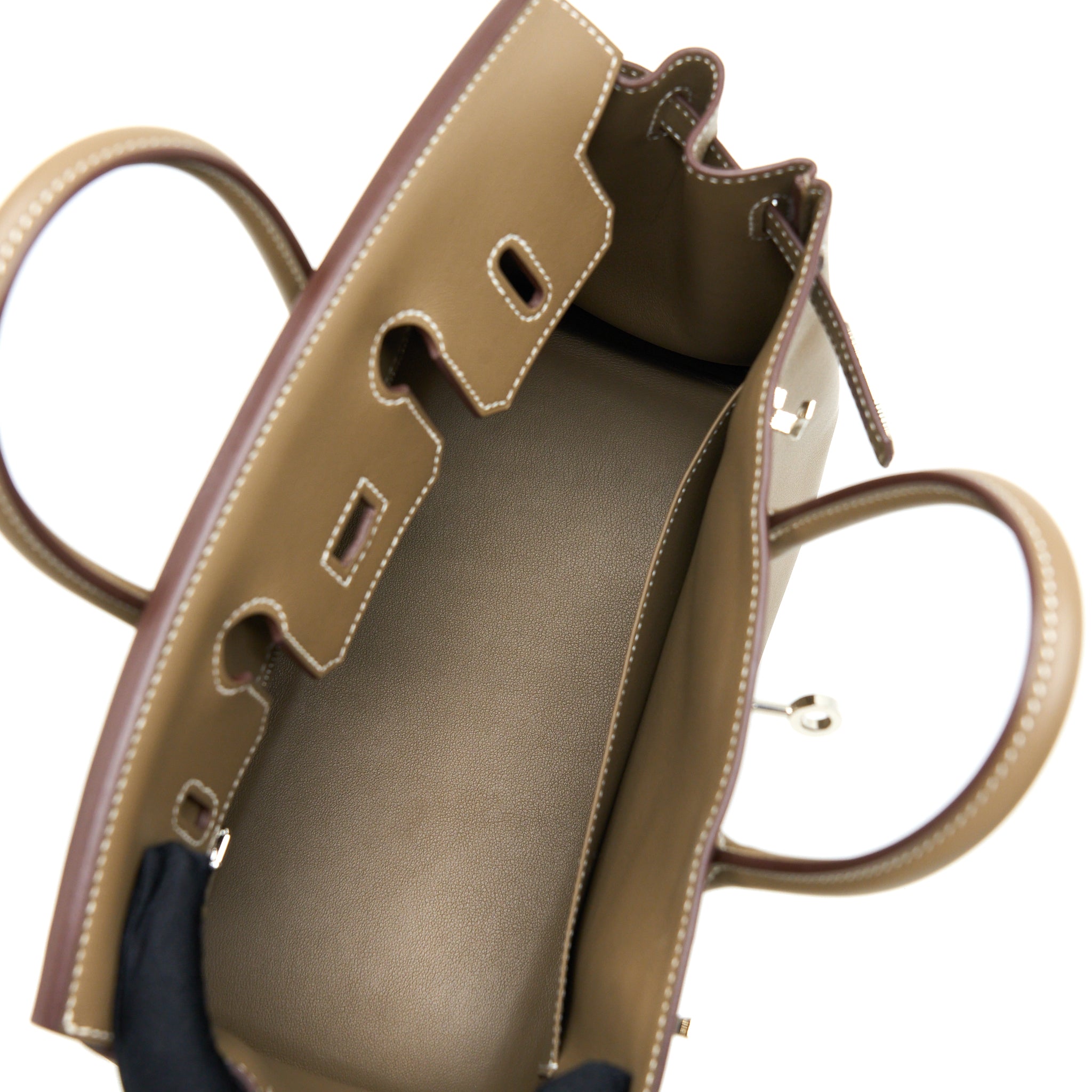 HERMES BIRKIN 25 SWIFT ETOUPE SHW