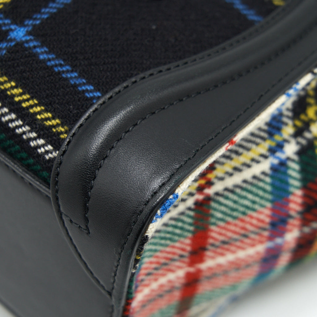 NANO LUGGAGE BAG FABRIC/ LEATHER MULTICOLOUR