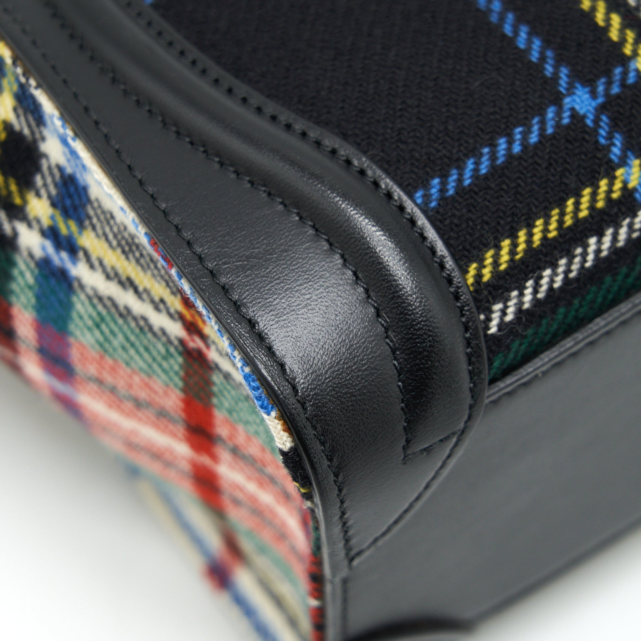 NANO LUGGAGE BAG FABRIC/ LEATHER MULTICOLOUR