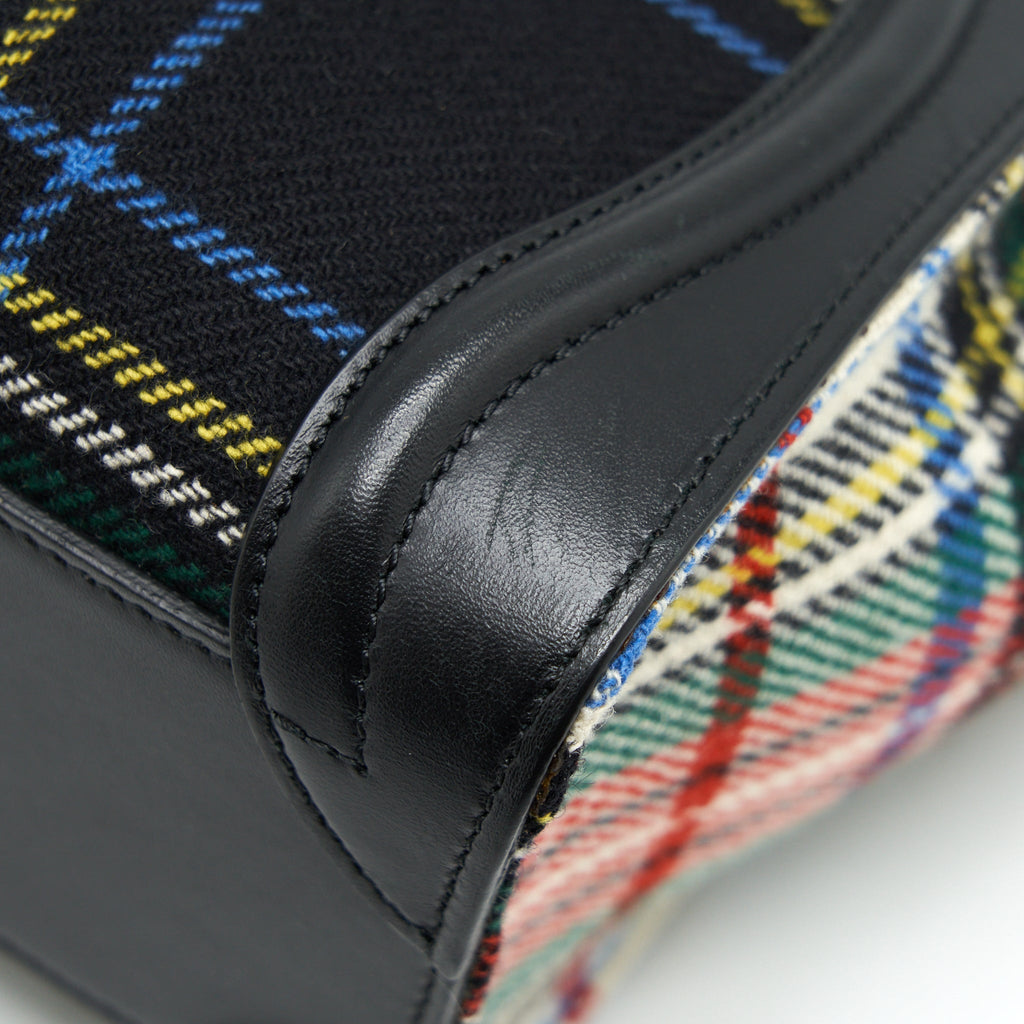 NANO LUGGAGE BAG FABRIC/ LEATHER MULTICOLOUR