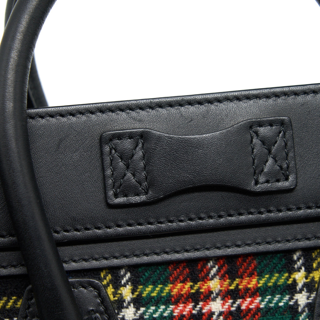 NANO LUGGAGE BAG FABRIC/ LEATHER MULTICOLOUR