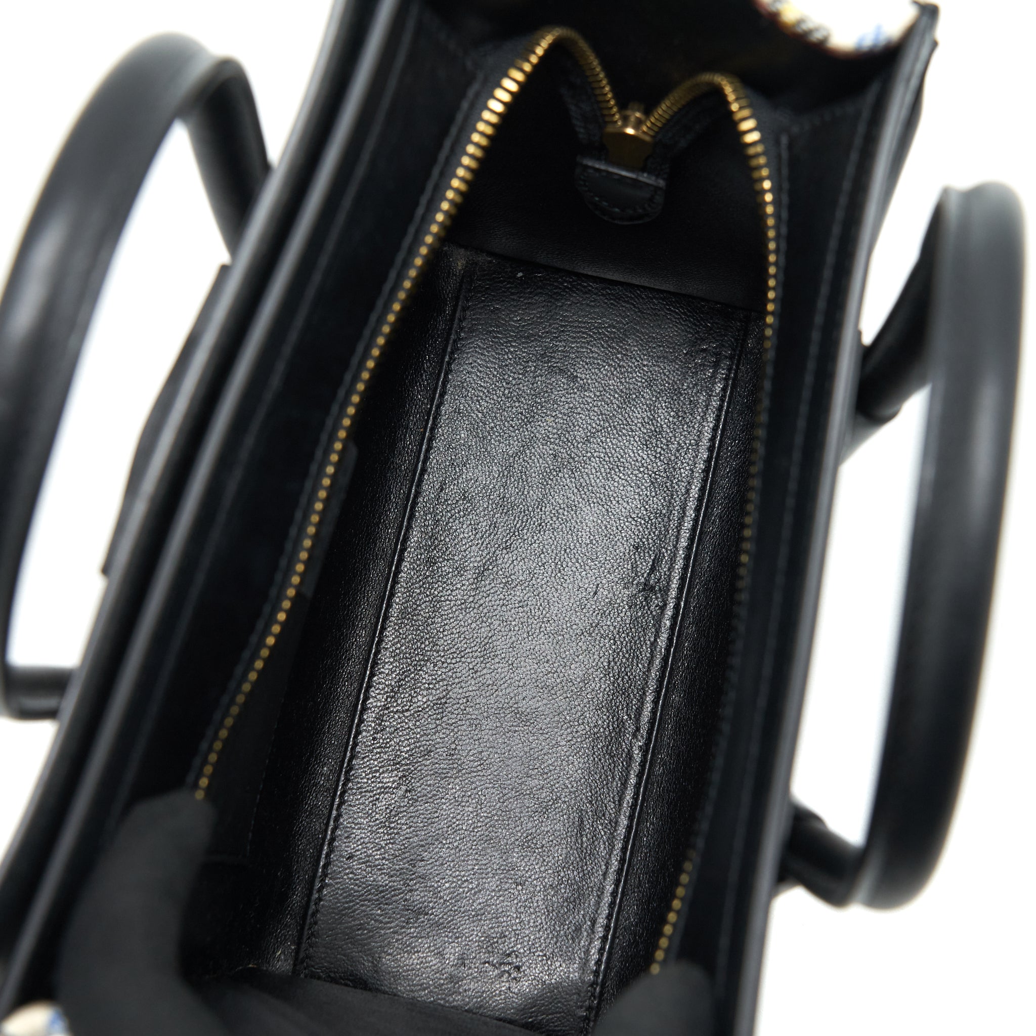 NANO LUGGAGE BAG FABRIC/ LEATHER MULTICOLOUR