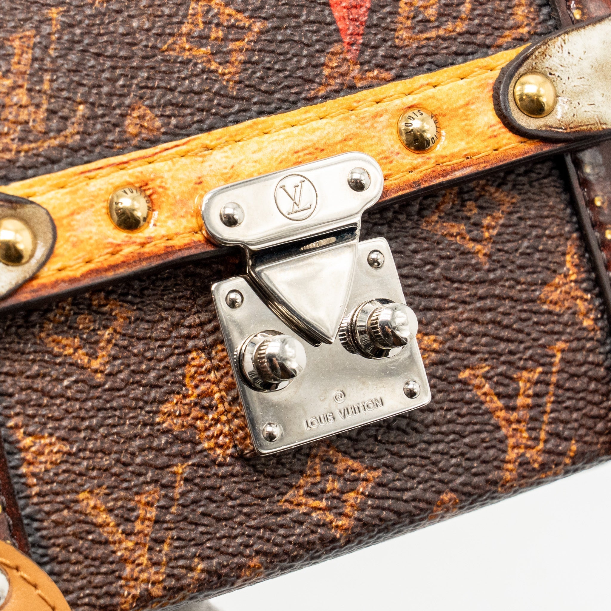 ESSENTIAL TRUNK MINI BAG/BAG CHARM MONOGRAM CANVAS MULTICOLOUR HARDWARE