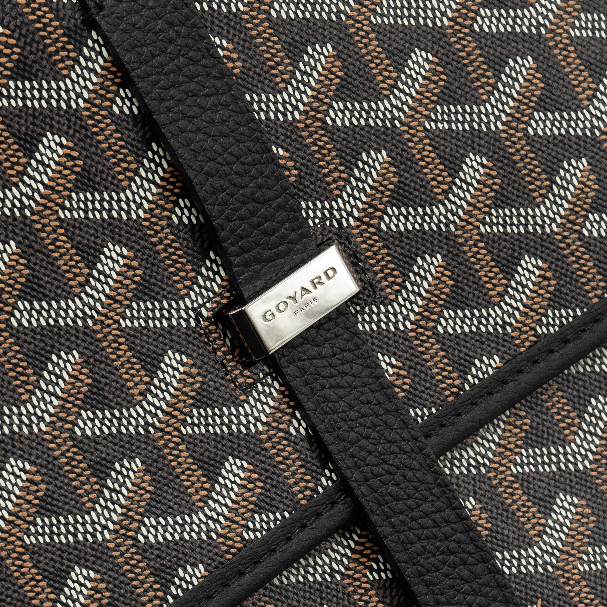 BELVEDERE MM MESSENGER BAG GOYARDINE CANVAS/CALFSKIN BLACK SHW