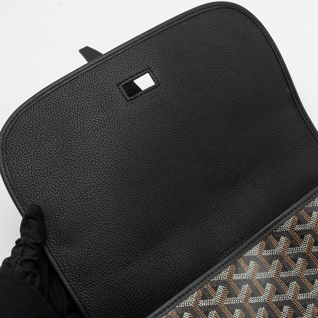 BELVEDERE MM MESSENGER BAG GOYARDINE CANVAS/CALFSKIN BLACK SHW