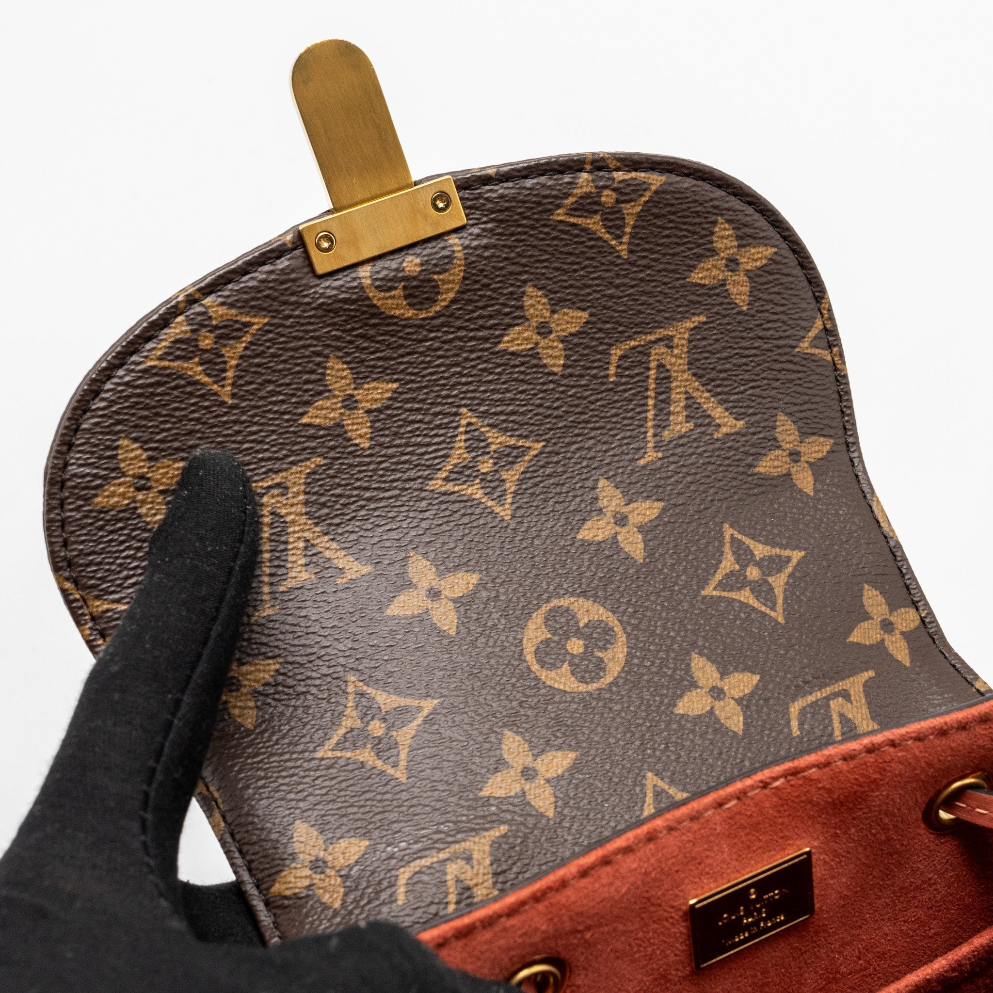 HOT SPRINGS BACKPACK PATENT / MONOGRAM CANVAS PINK GHW