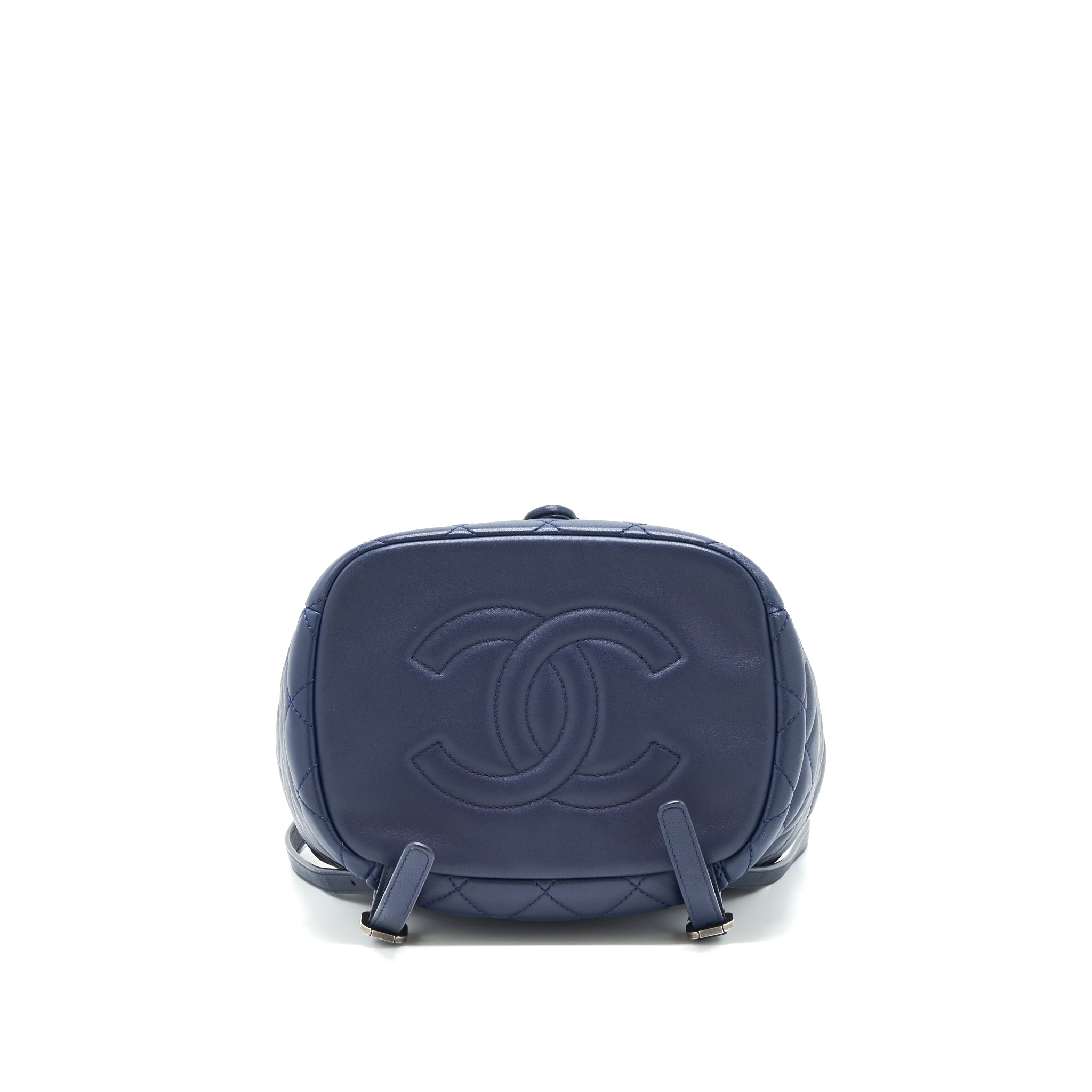 QUILTED BACKPACK NAVY BLUE RUTHENIUM SHW