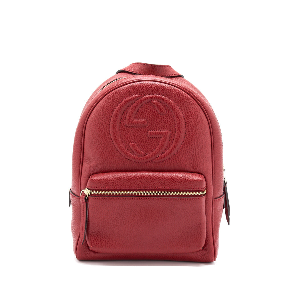 SOHO CHAIN BACKPACK RED GHW