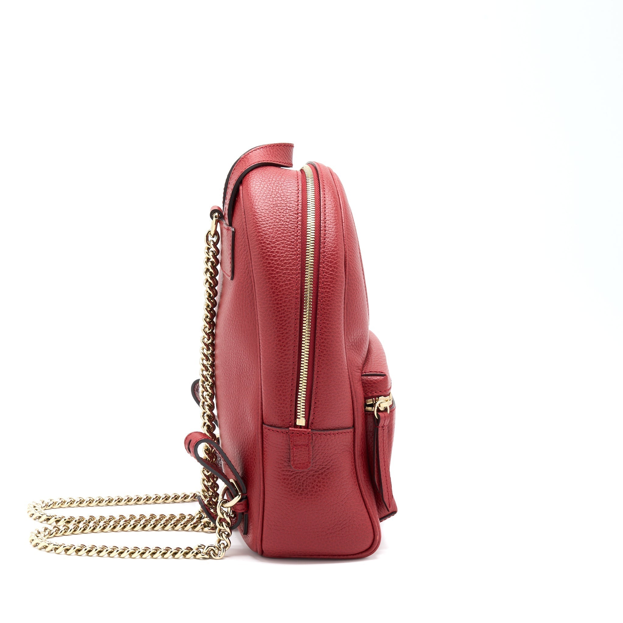 SOHO CHAIN BACKPACK RED GHW