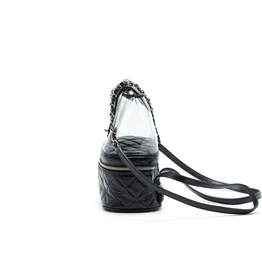 TRANSPARENT BACKPACK PVC/ LEATHER BACKPACK