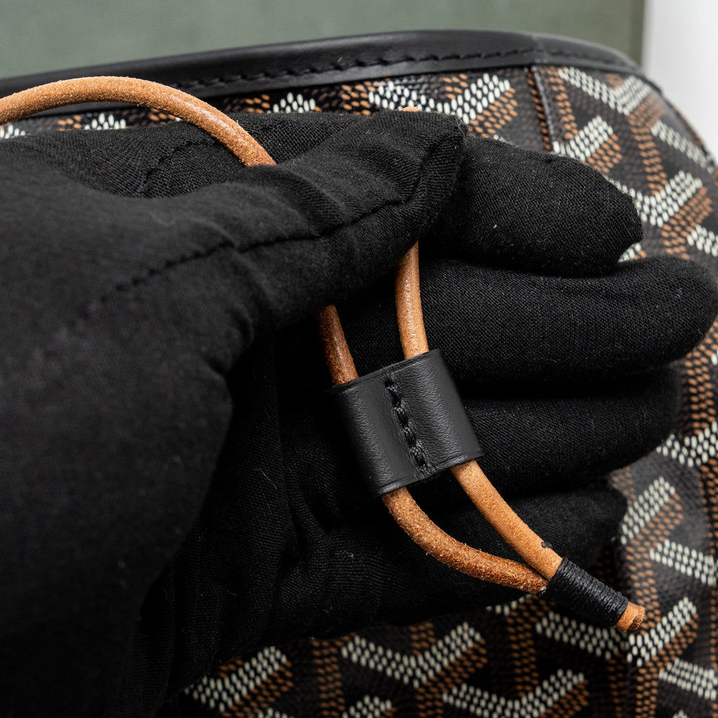 ALPIN BACKPACK GOYARDINE CANVAS BLACK SHW