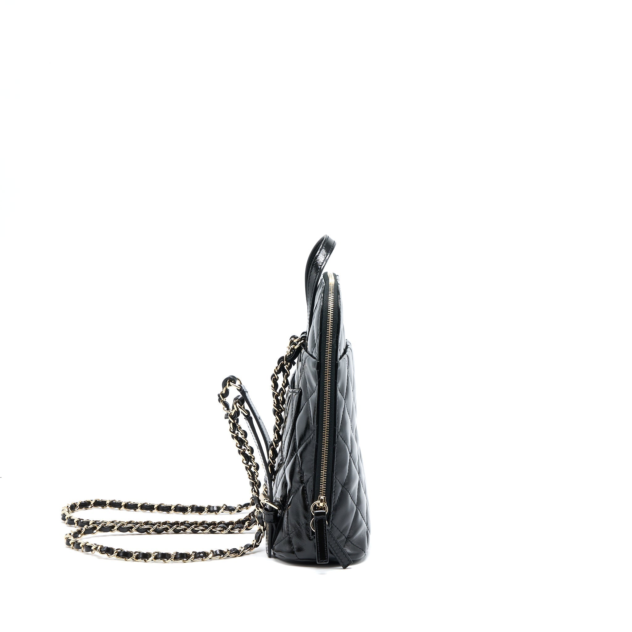 22A BACKPACK PATENT BLACK LGHW (MICROCHIP)