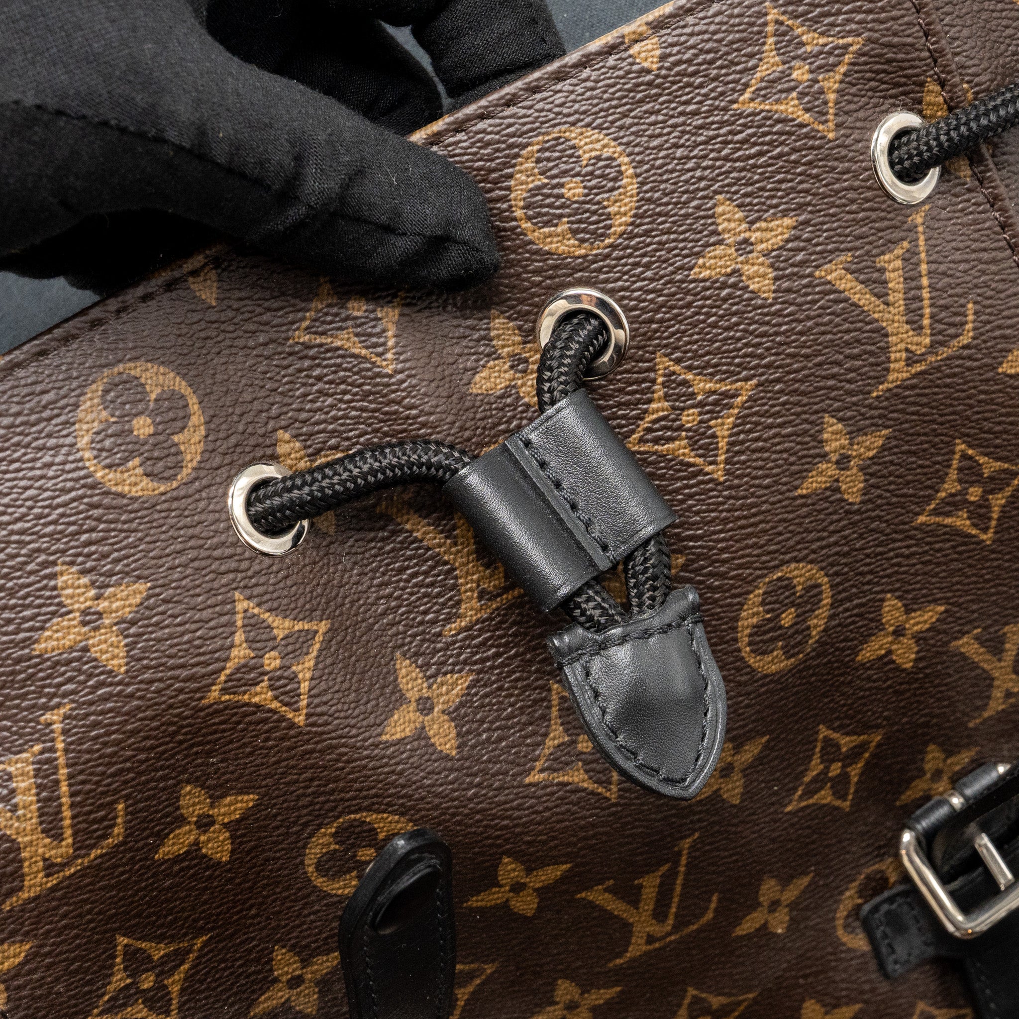 CHRISTOPHER BACKPACK MONOGRAM CANVAS/LEATHER SHW