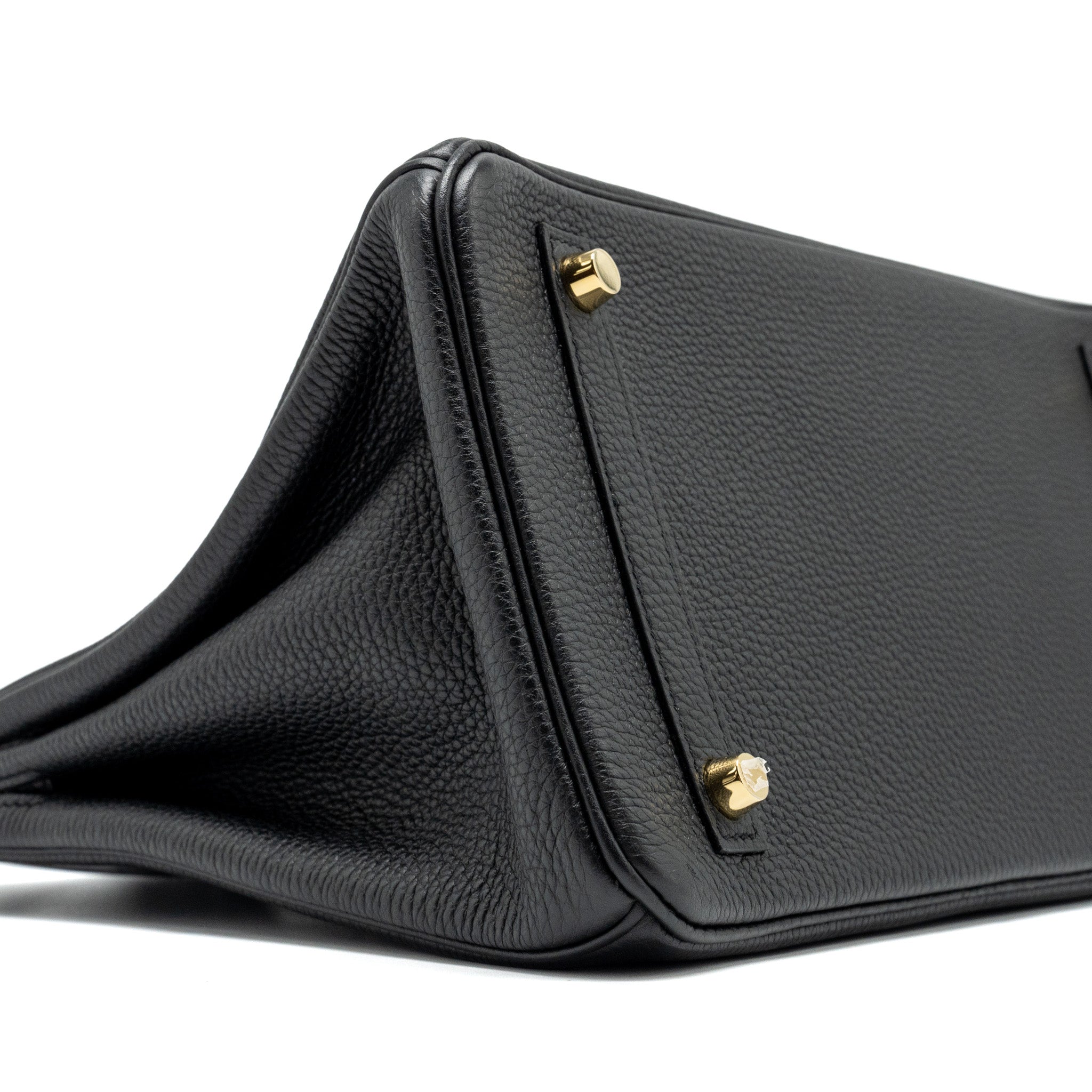 HERMES BIRKIN 30 ALLIGATOR MAT TOUCH TOGO BLACK GHW