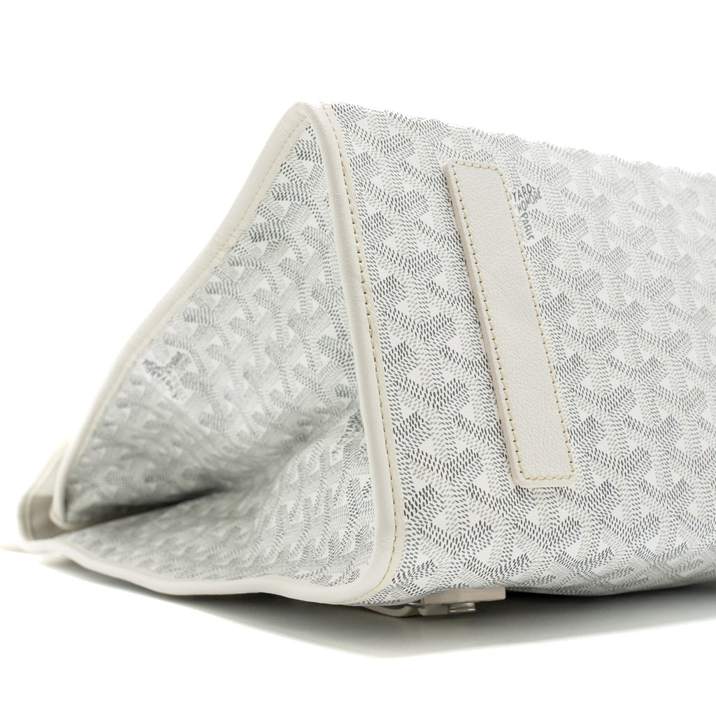 SAINT LEGER BACKPACK GOYARDINE CANVAS WHITE SHW