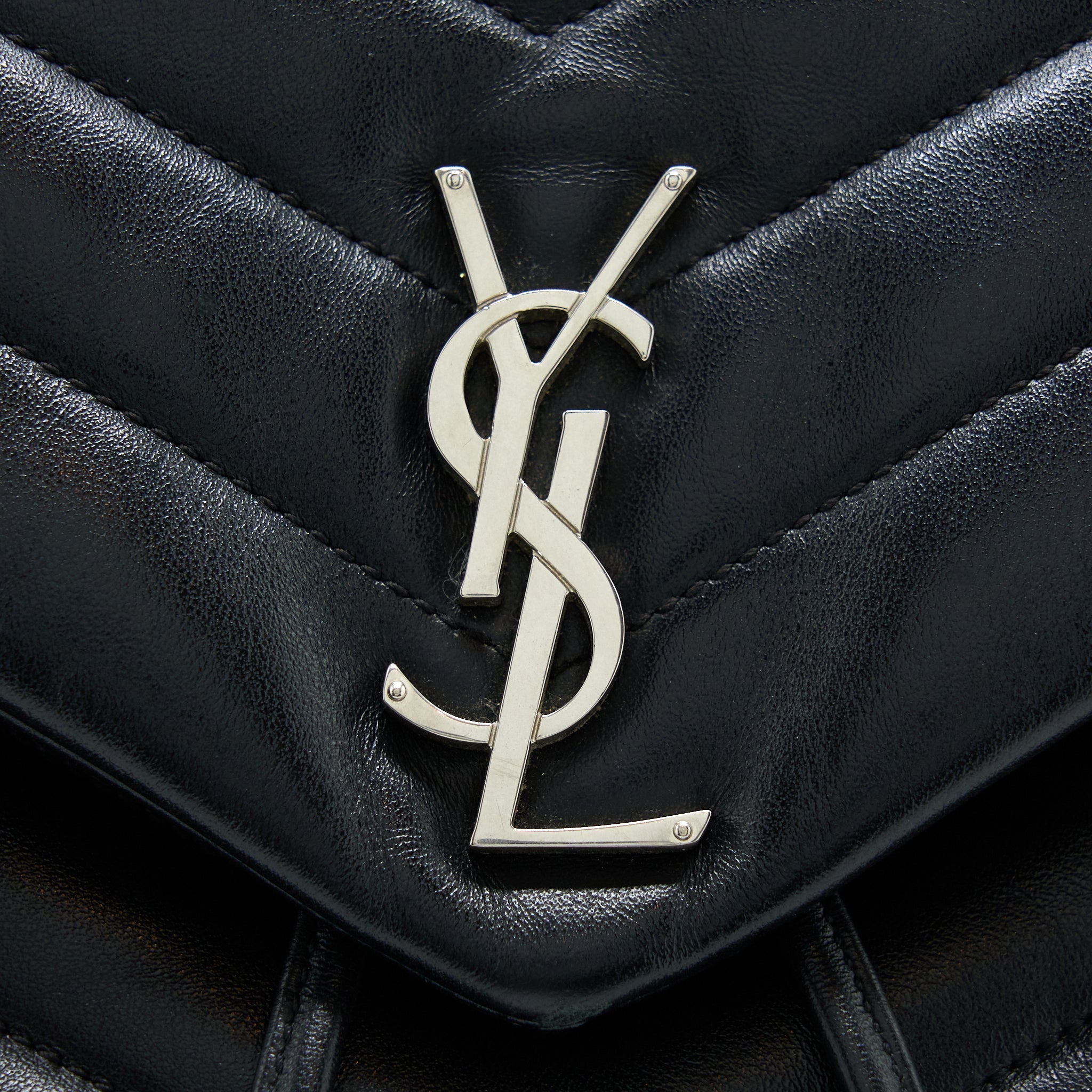 /YSL LOU LOU BACKPACK BLACK SHW
