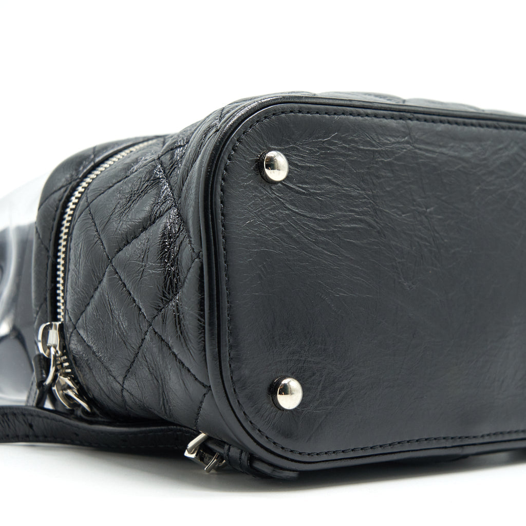 TRANSPARENT BACKPACK PVC/ LEATHER BACKPACK
